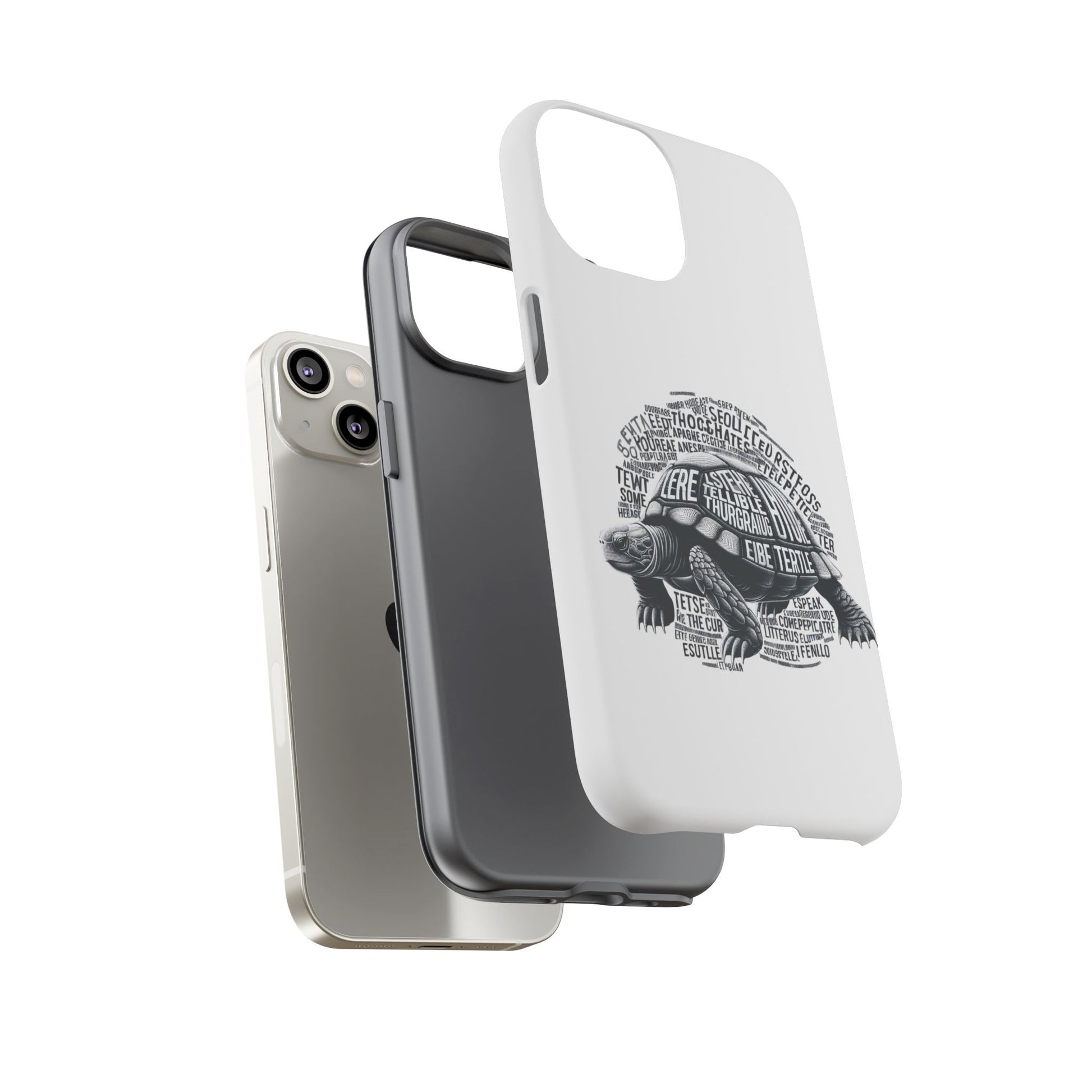 Turtle Phone Case with Inspirational Words | Tough Cases, Unique Gift, Nature Lover, Eco-Friendly, Phone Accessories