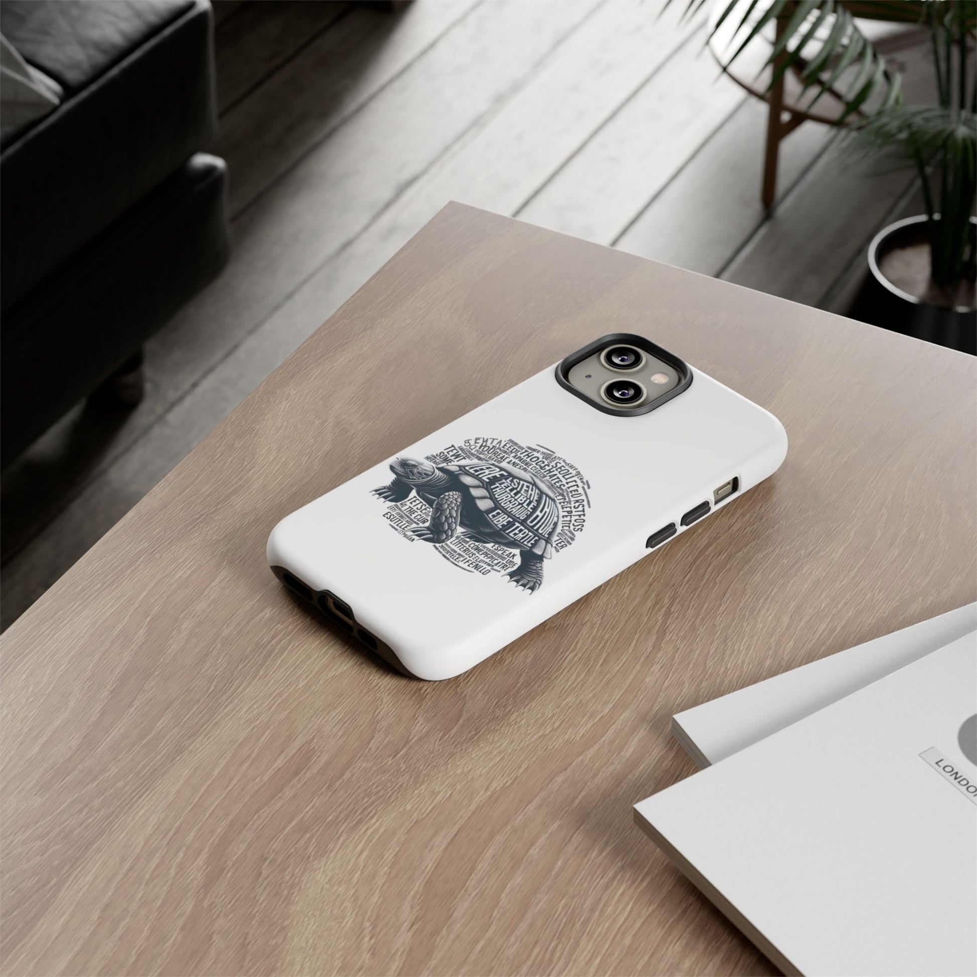Turtle Phone Case with Inspirational Words | Tough Cases, Unique Gift, Nature Lover, Eco-Friendly, Phone Accessories