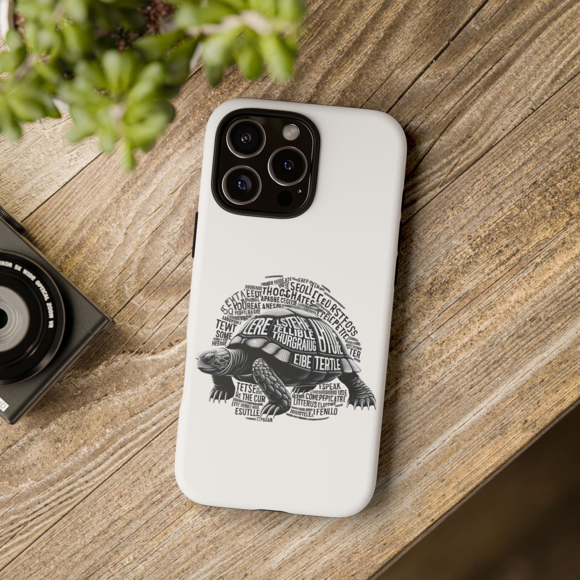 Turtle Phone Case with Inspirational Words | Tough Cases, Unique Gift, Nature Lover, Eco-Friendly, Phone Accessories