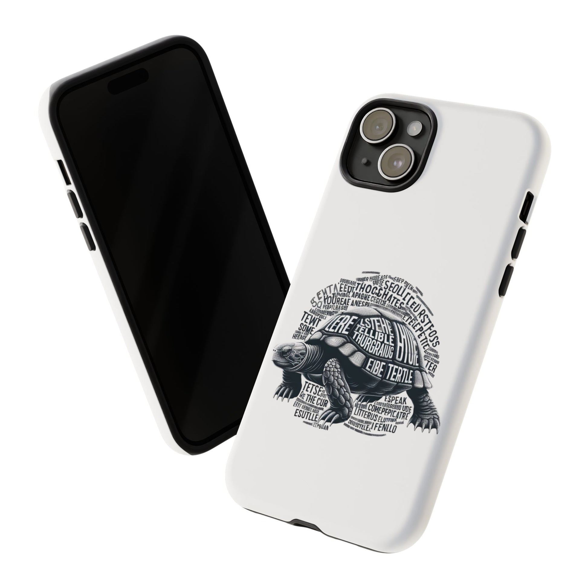 Turtle Phone Case with Inspirational Words | Tough Cases, Unique Gift, Nature Lover, Eco-Friendly, Phone Accessories