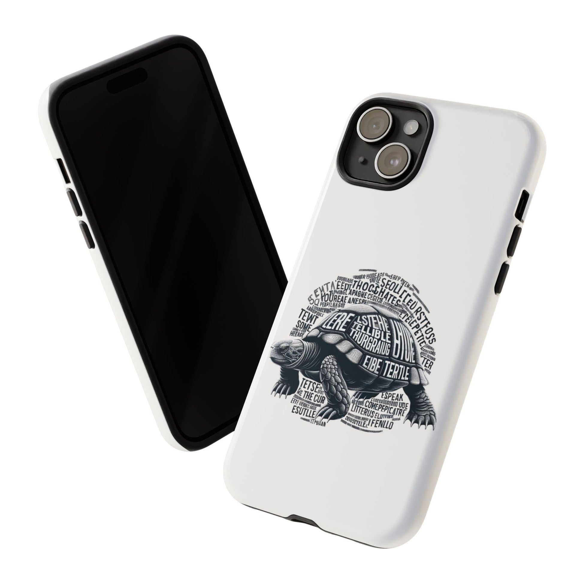 Turtle Phone Case with Inspirational Words | Tough Cases, Unique Gift, Nature Lover, Eco-Friendly, Phone Accessories