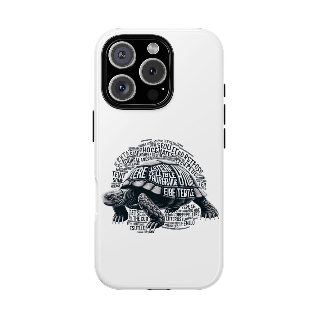 Turtle Phone Case with Inspirational Words | Tough Cases, Unique Gift, Nature Lover, Eco-Friendly, Phone Accessories