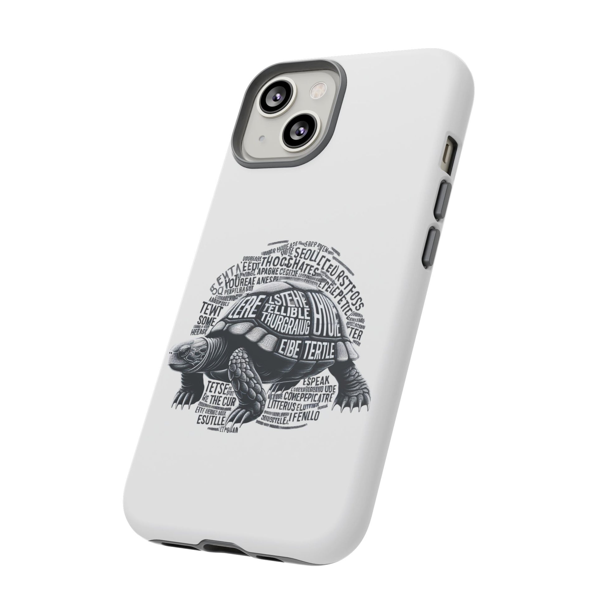 Turtle Phone Case with Inspirational Words | Tough Cases, Unique Gift, Nature Lover, Eco-Friendly, Phone Accessories