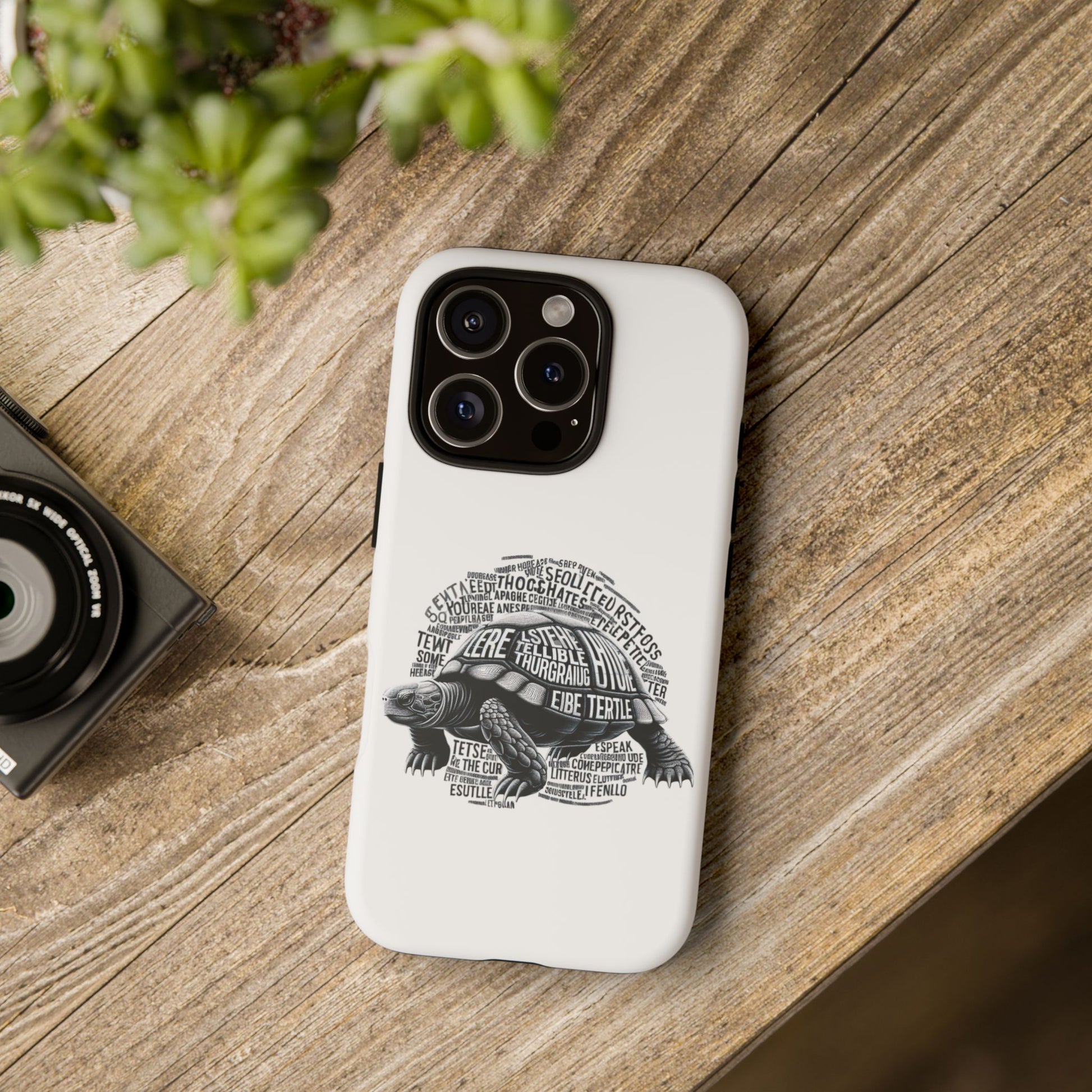 Turtle Phone Case with Inspirational Words | Tough Cases, Unique Gift, Nature Lover, Eco-Friendly, Phone Accessories