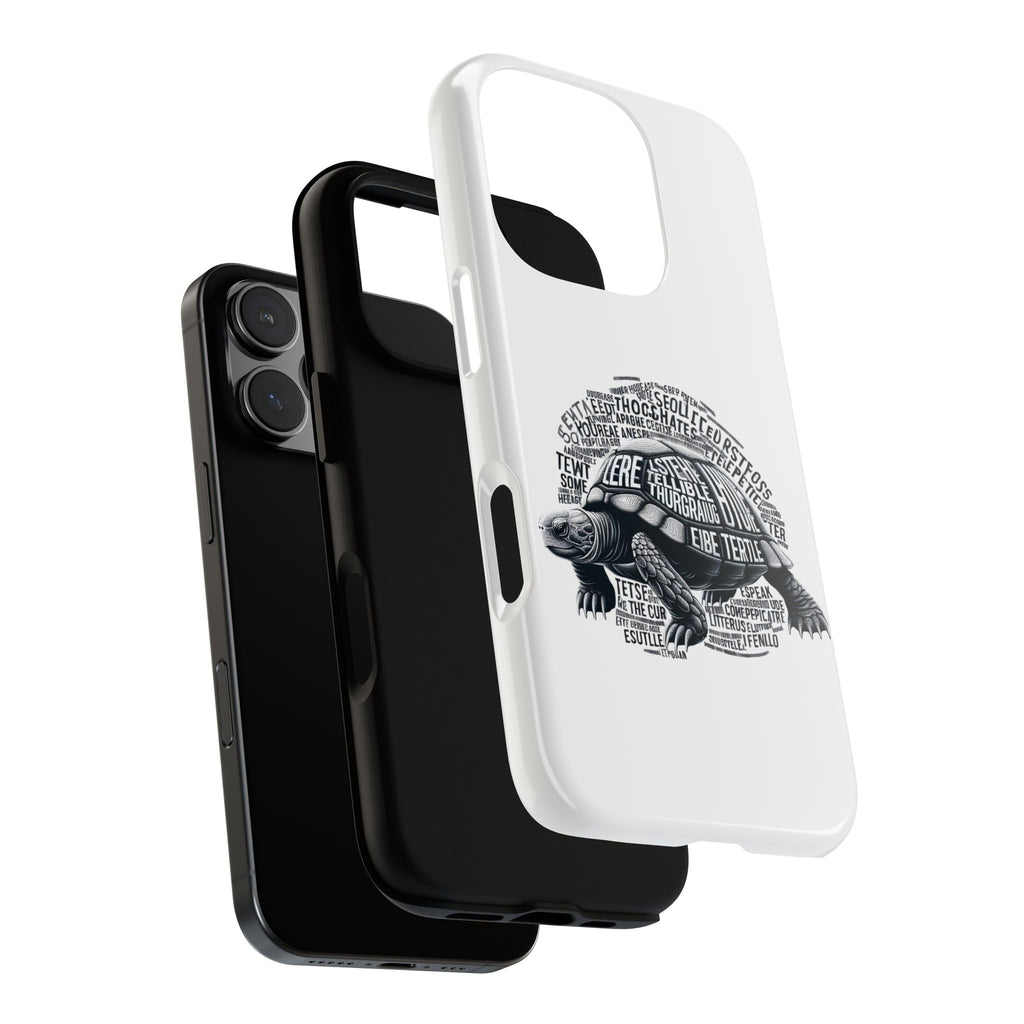Turtle Phone Case with Inspirational Words | Tough Cases, Unique Gift, Nature Lover, Eco-Friendly, Phone Accessories