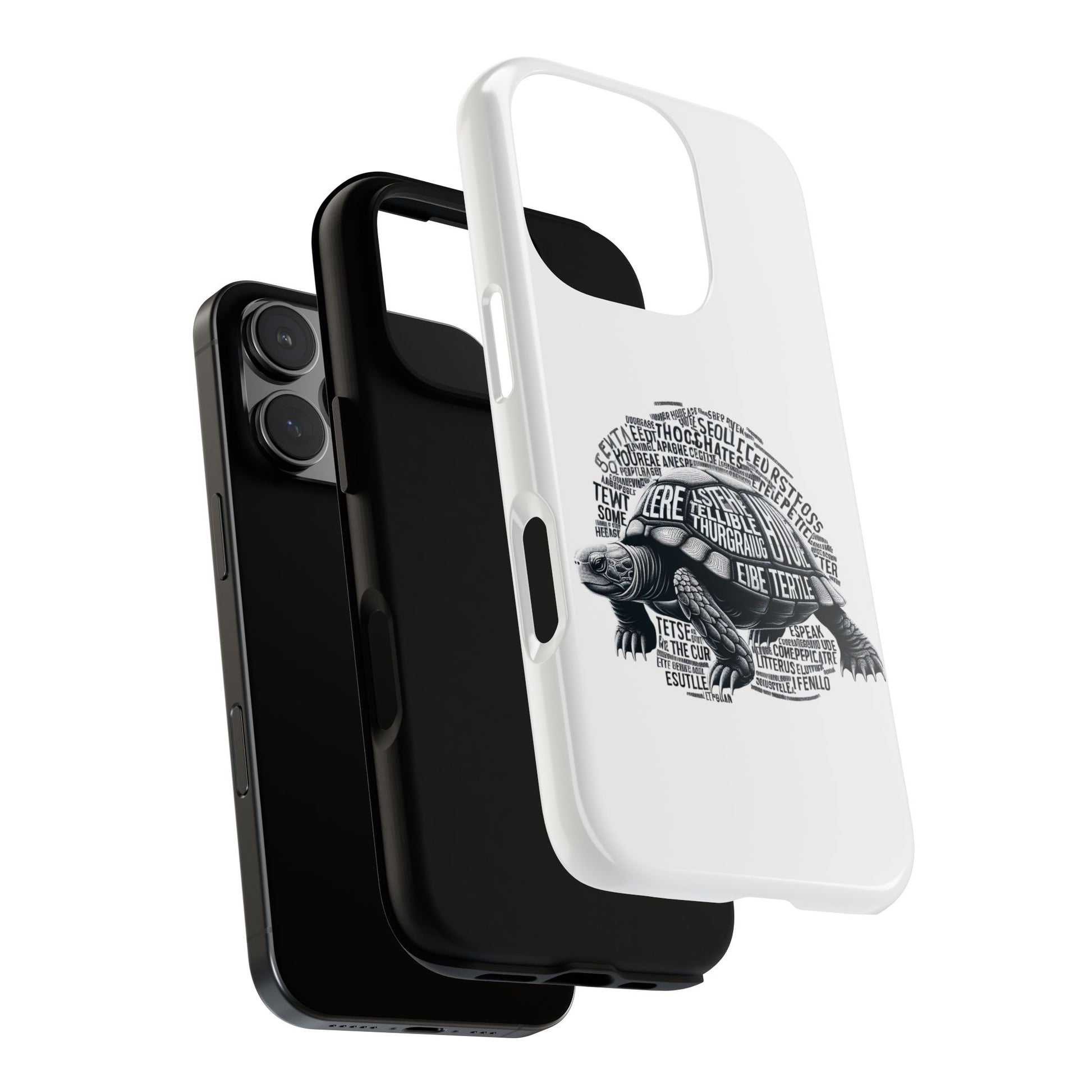 Turtle Phone Case with Inspirational Words | Tough Cases, Unique Gift, Nature Lover, Eco-Friendly, Phone Accessories