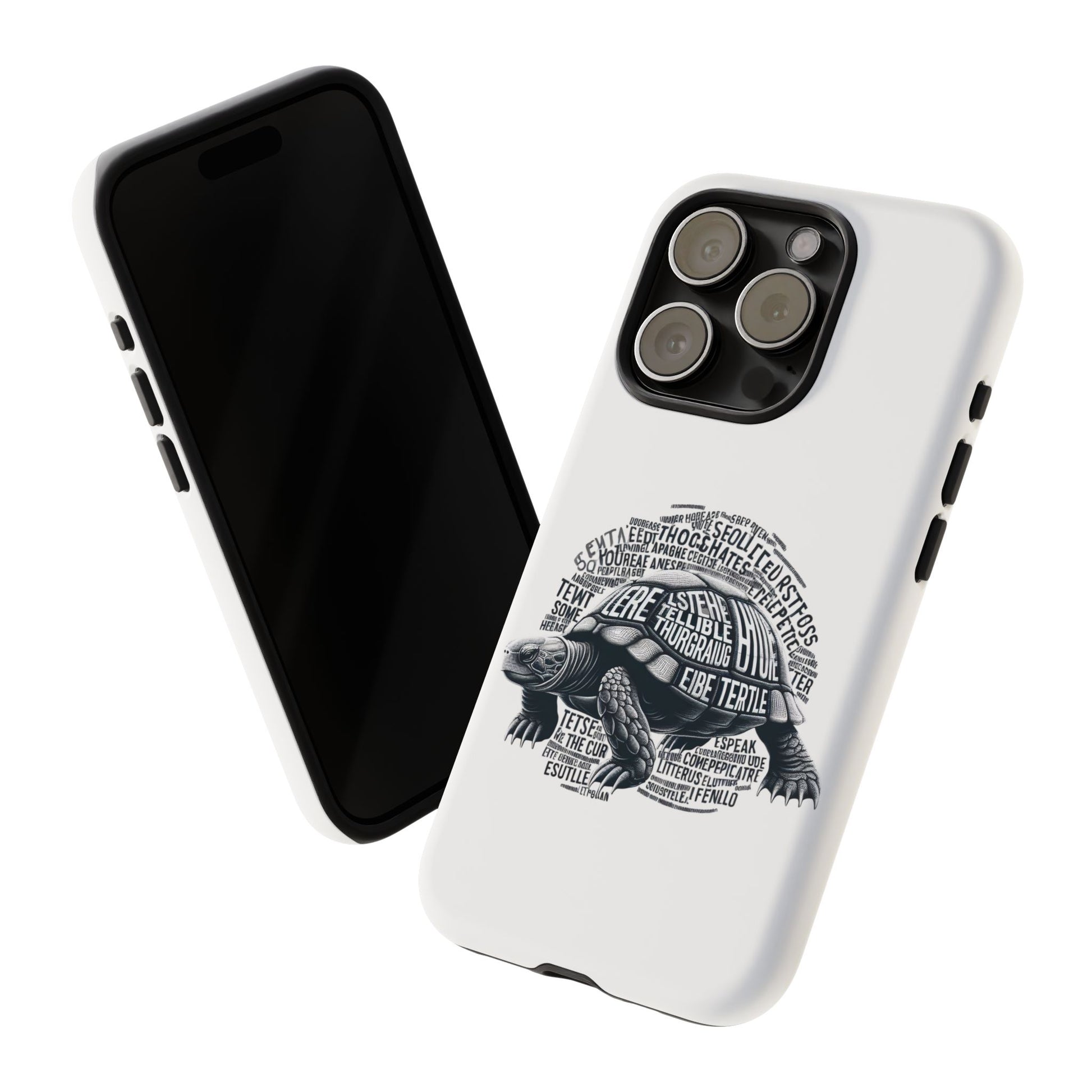 Turtle Phone Case with Inspirational Words | Tough Cases, Unique Gift, Nature Lover, Eco-Friendly, Phone Accessories