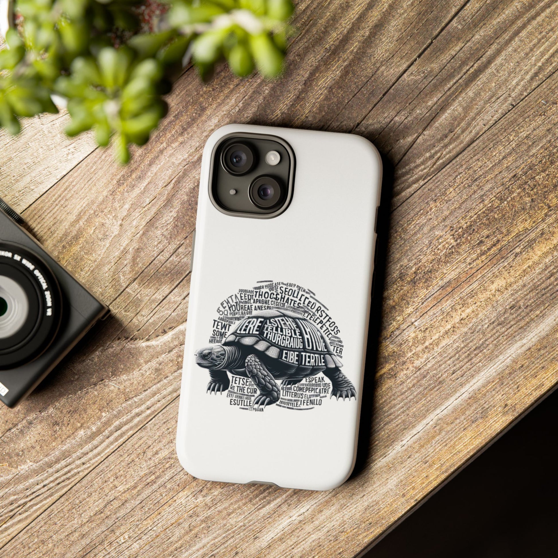 Turtle Phone Case with Inspirational Words | Tough Cases, Unique Gift, Nature Lover, Eco-Friendly, Phone Accessories