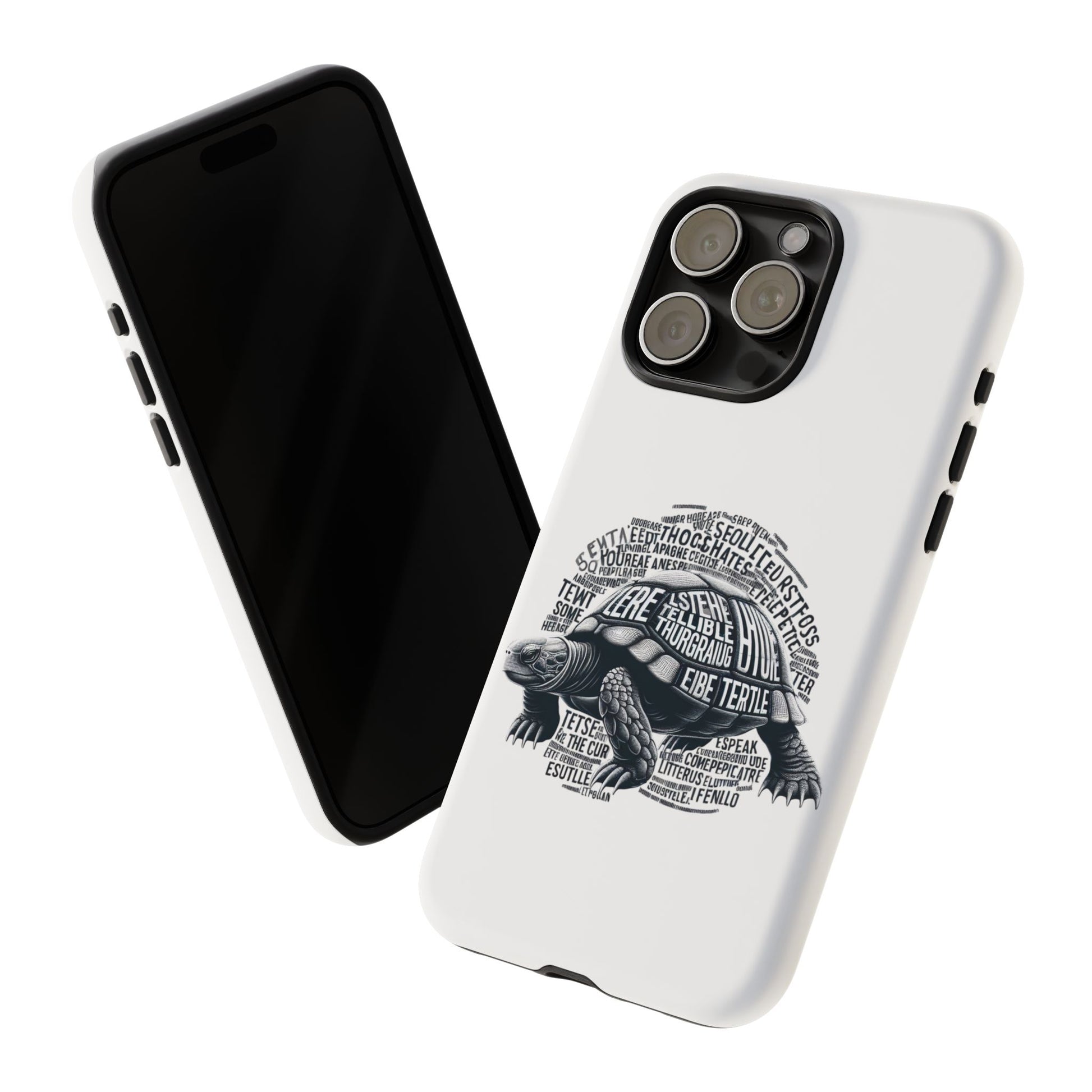 Turtle Phone Case with Inspirational Words | Tough Cases, Unique Gift, Nature Lover, Eco-Friendly, Phone Accessories
