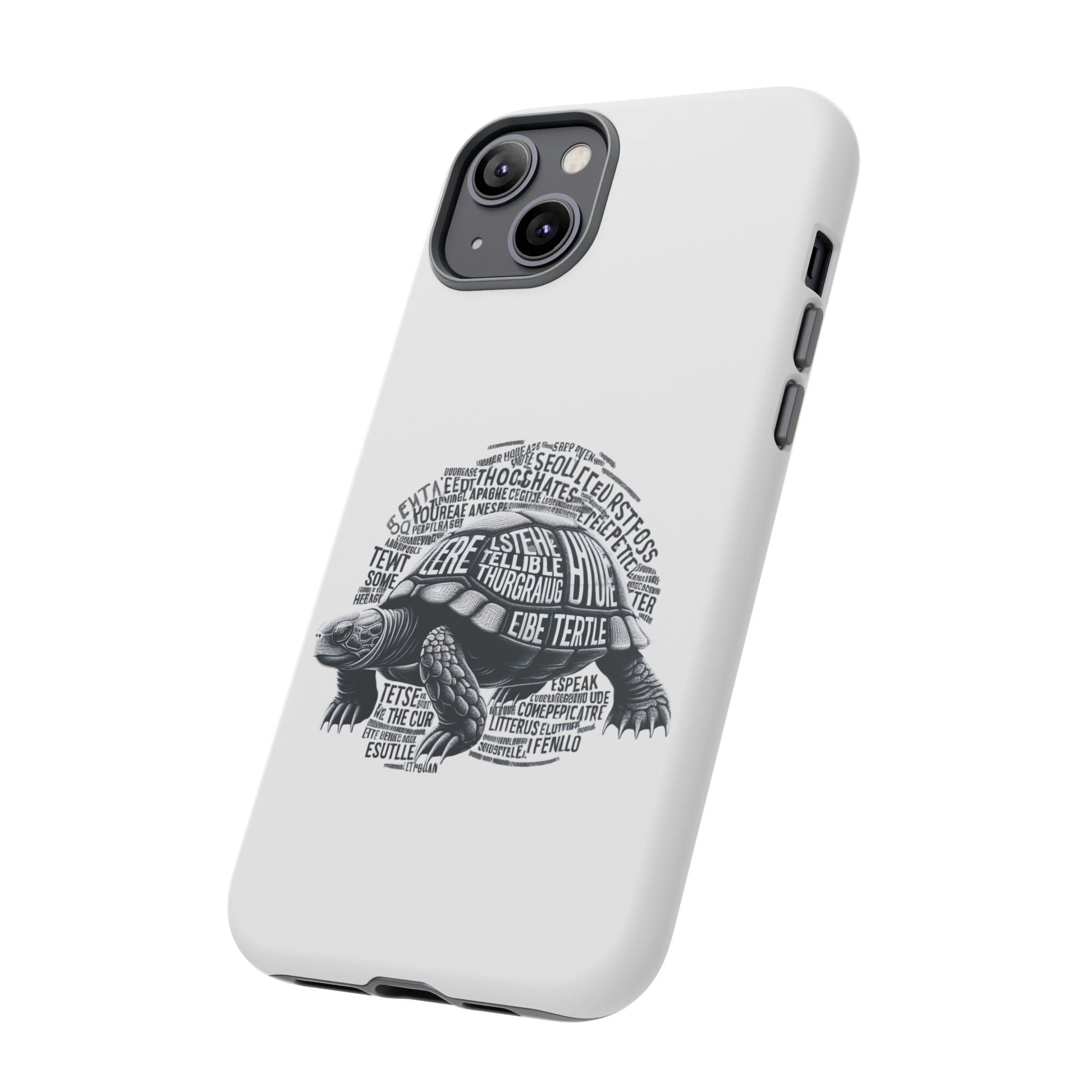 Turtle Phone Case with Inspirational Words | Tough Cases, Unique Gift, Nature Lover, Eco-Friendly, Phone Accessories
