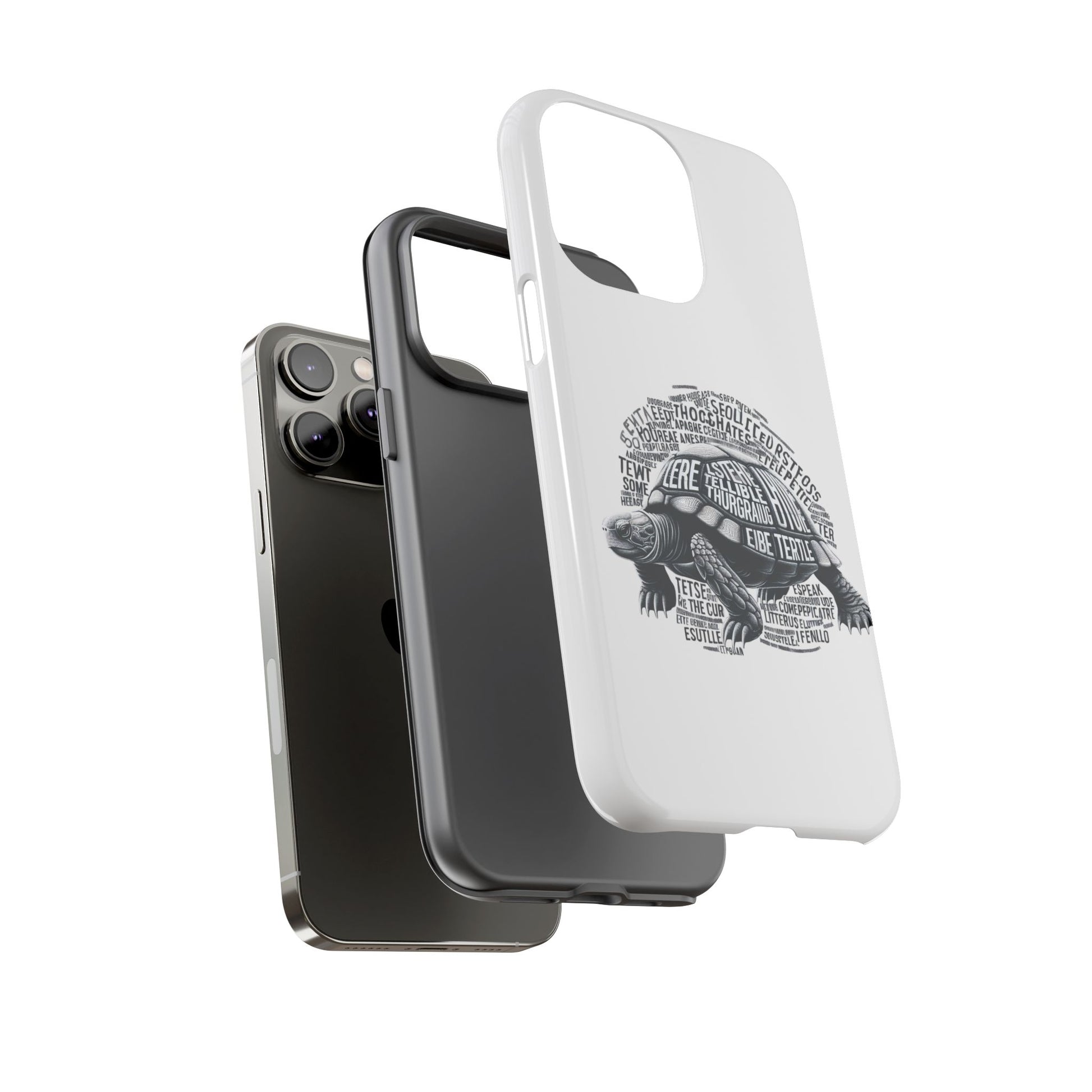 Turtle Phone Case with Inspirational Words | Tough Cases, Unique Gift, Nature Lover, Eco-Friendly, Phone Accessories