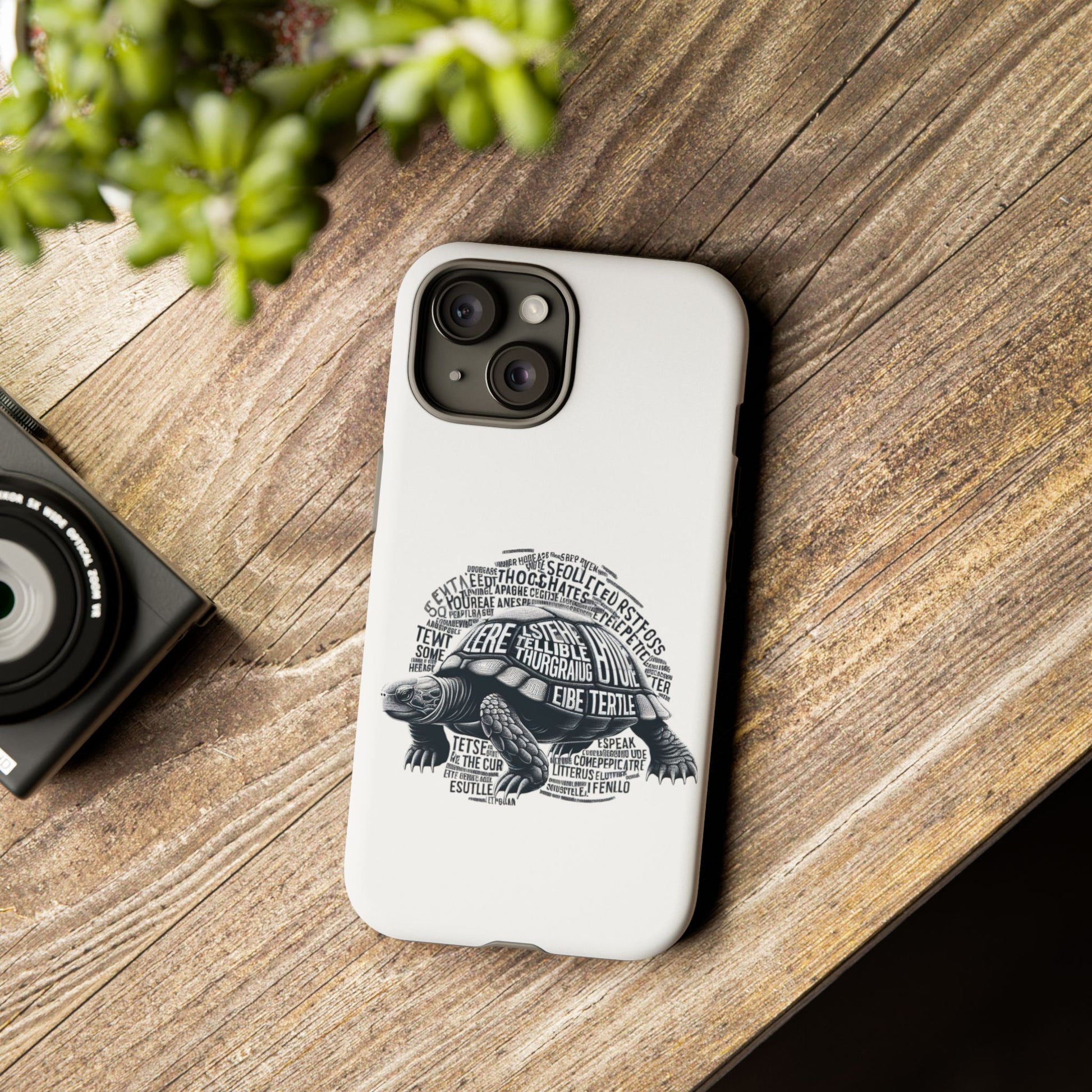 Turtle Phone Case with Inspirational Words | Tough Cases, Unique Gift, Nature Lover, Eco-Friendly, Phone Accessories