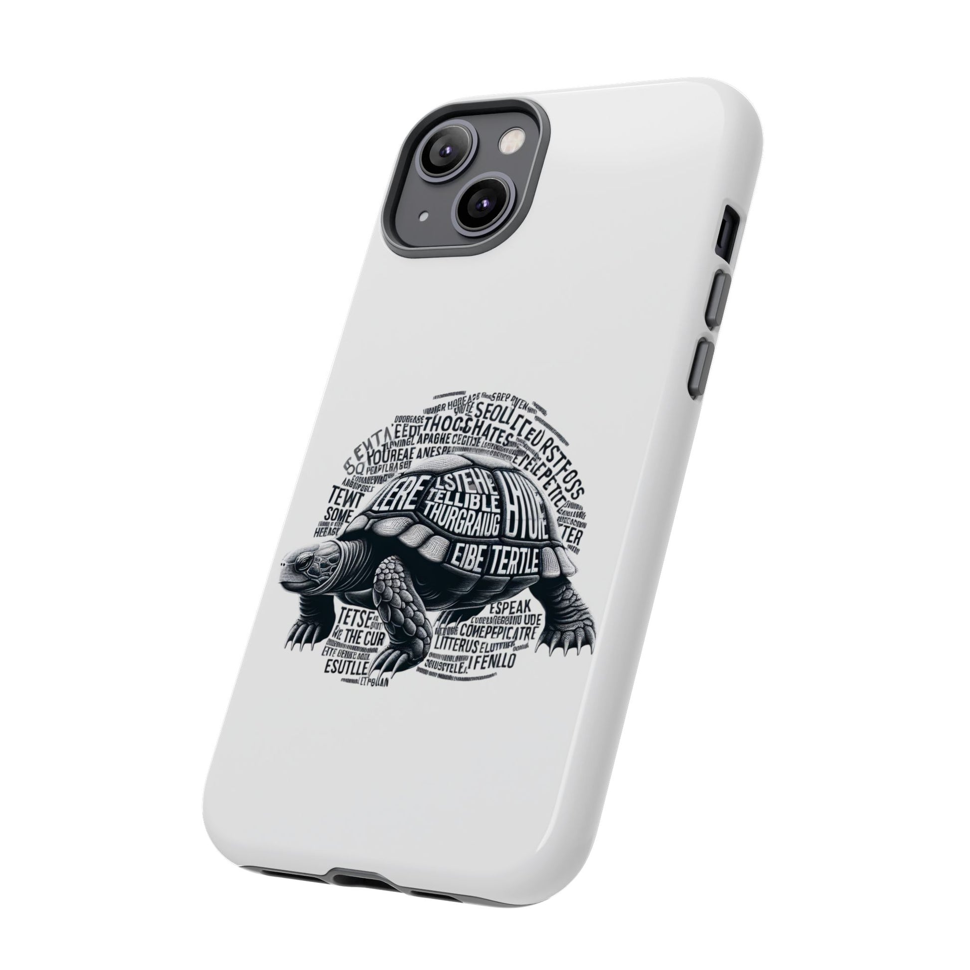 Turtle Phone Case with Inspirational Words | Tough Cases, Unique Gift, Nature Lover, Eco-Friendly, Phone Accessories
