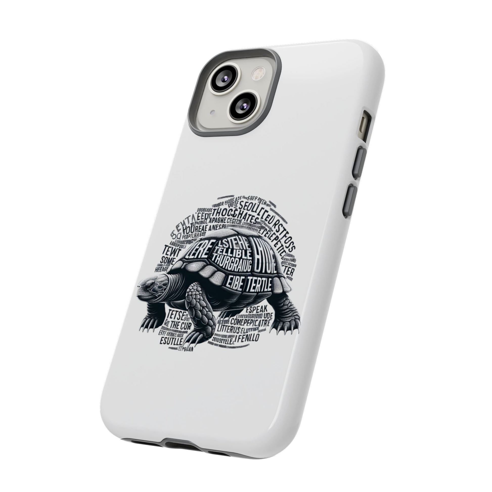 Turtle Phone Case with Inspirational Words | Tough Cases, Unique Gift, Nature Lover, Eco-Friendly, Phone Accessories