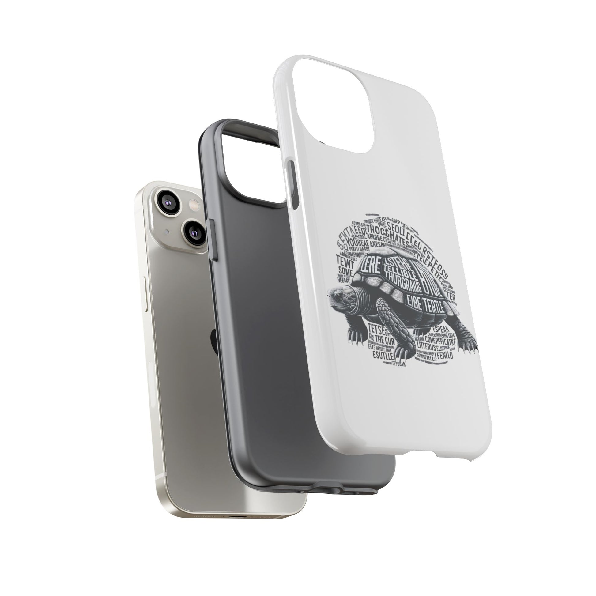 Turtle Phone Case with Inspirational Words | Tough Cases, Unique Gift, Nature Lover, Eco-Friendly, Phone Accessories