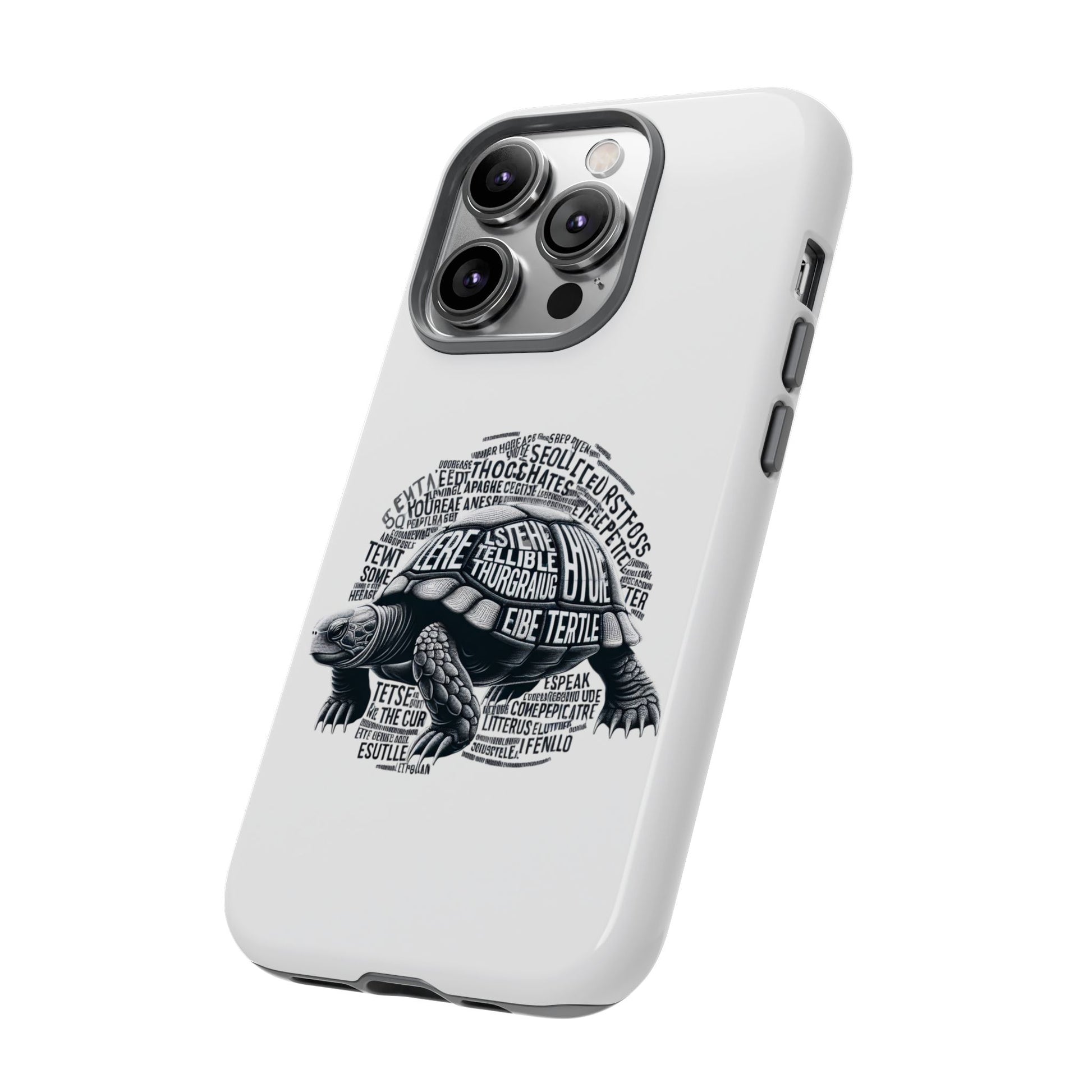 Turtle Phone Case with Inspirational Words | Tough Cases, Unique Gift, Nature Lover, Eco-Friendly, Phone Accessories