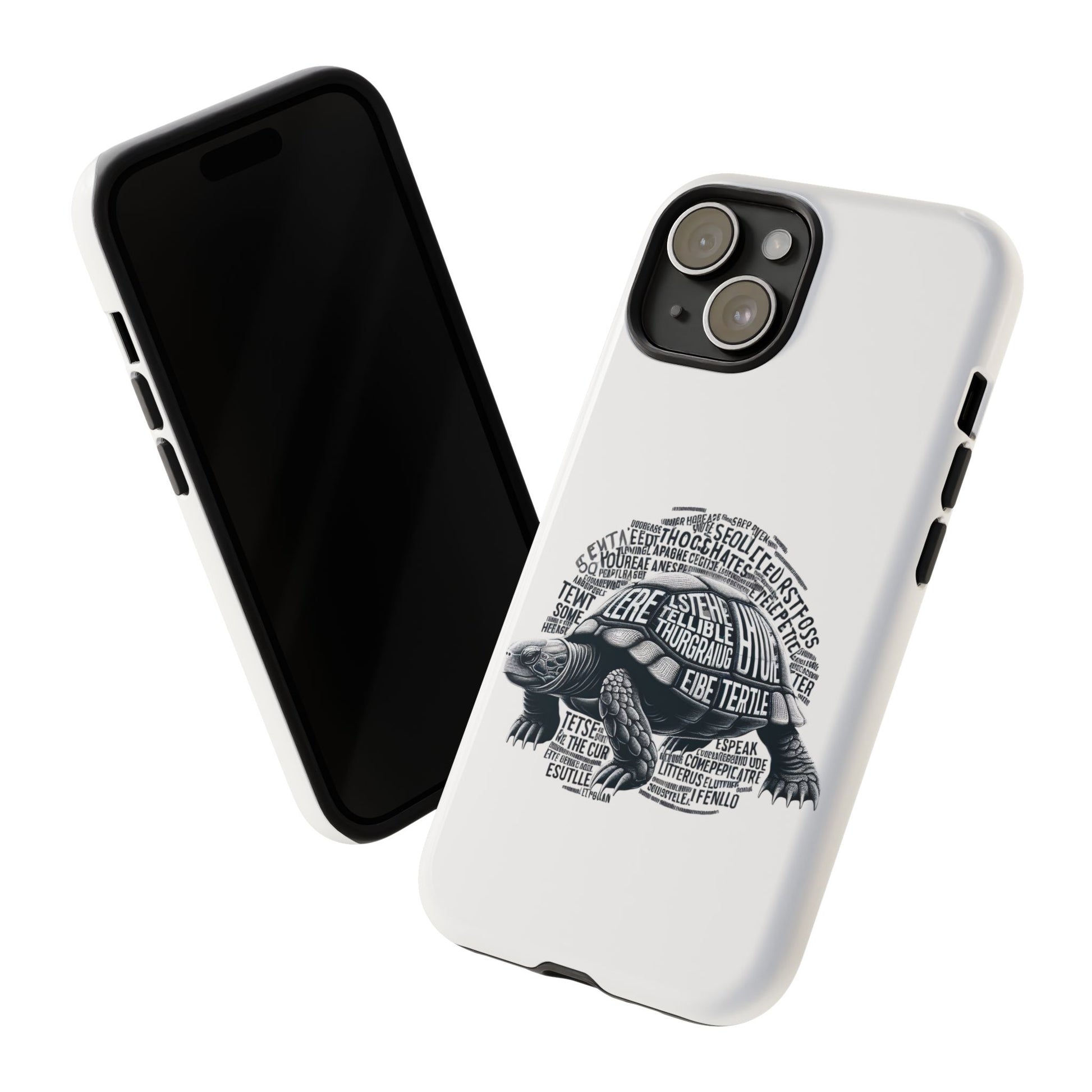 Turtle Phone Case with Inspirational Words | Tough Cases, Unique Gift, Nature Lover, Eco-Friendly, Phone Accessories