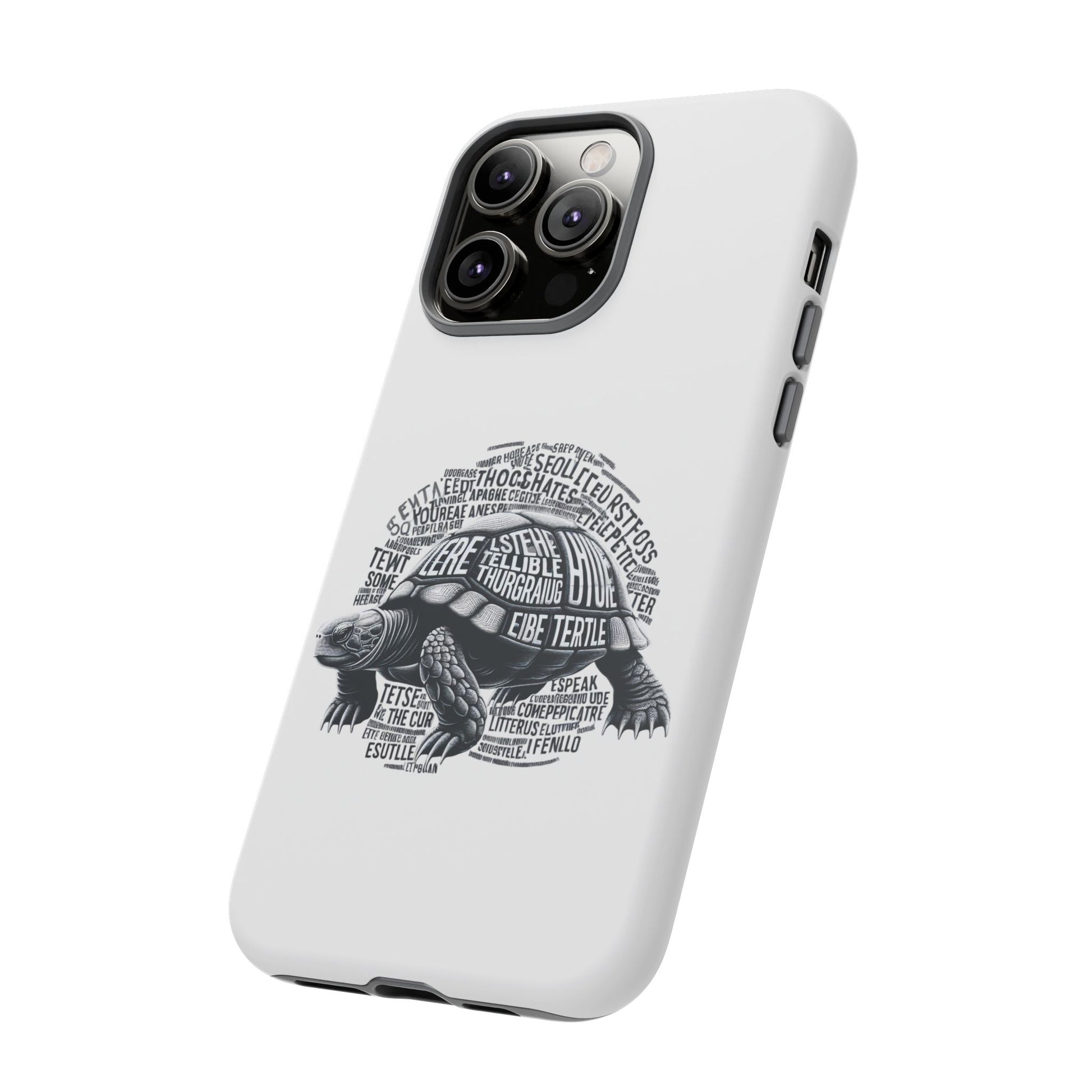 Turtle Phone Case with Inspirational Words | Tough Cases, Unique Gift, Nature Lover, Eco-Friendly, Phone Accessories