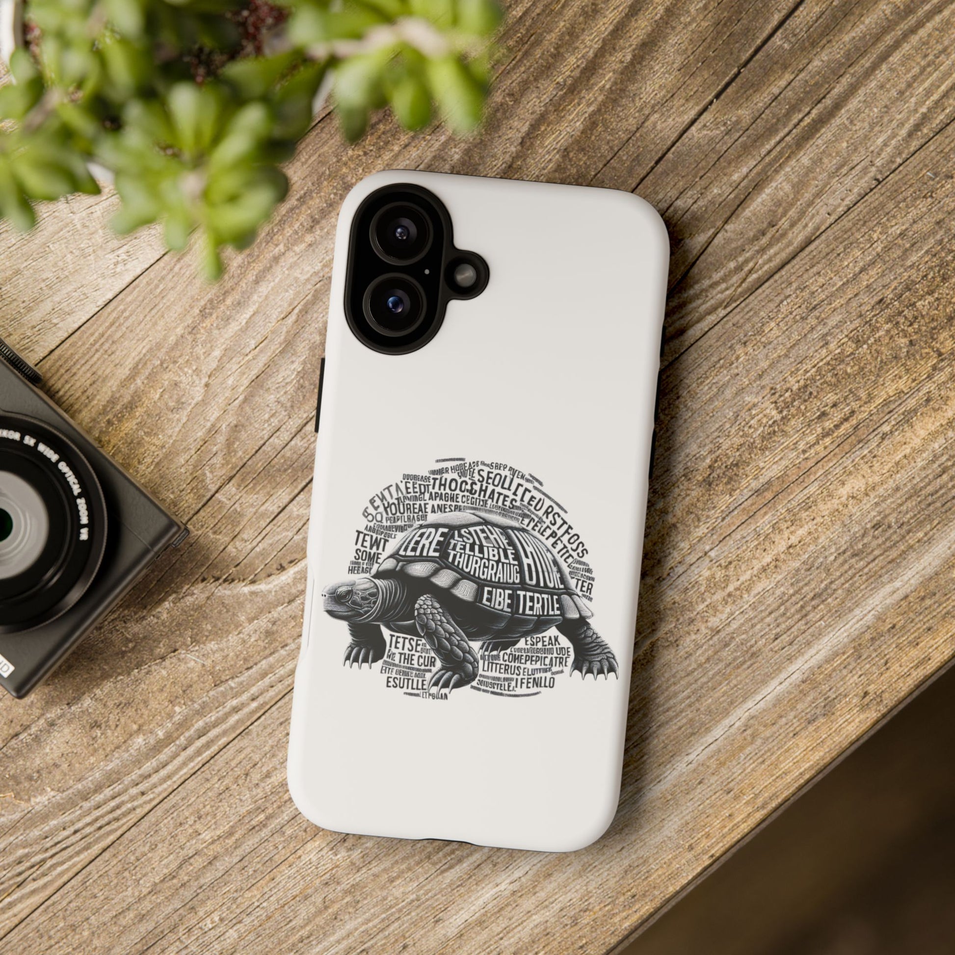 Turtle Phone Case with Inspirational Words | Tough Cases, Unique Gift, Nature Lover, Eco-Friendly, Phone Accessories