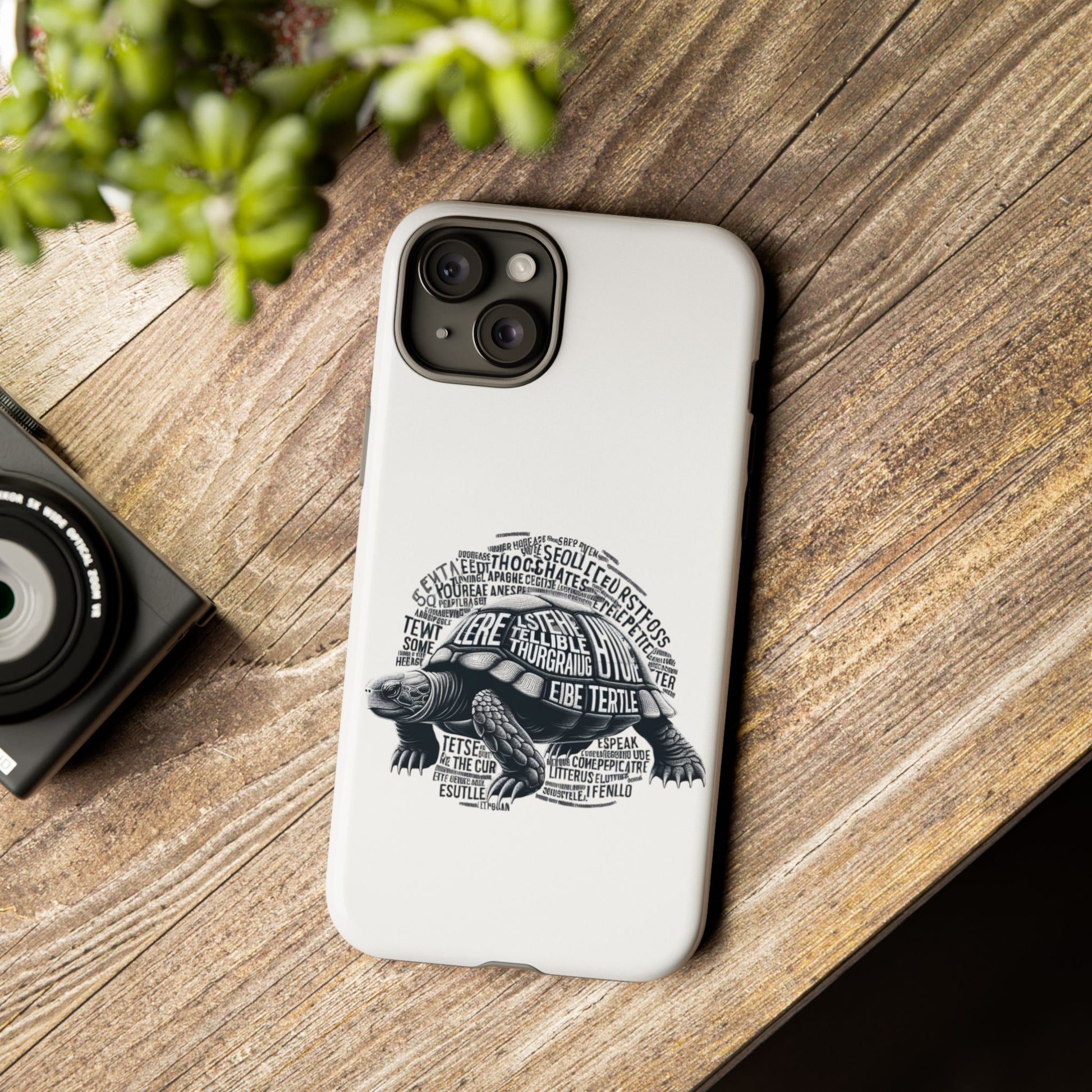 Turtle Phone Case with Inspirational Words | Tough Cases, Unique Gift, Nature Lover, Eco-Friendly, Phone Accessories